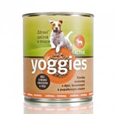 Yoggies divinová konzerva pre psov s tekvicou a pupalkovým olejom