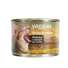 185 g Yoggies Polievka pre mačky – Morka a mrkva