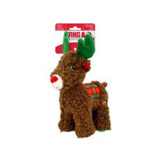Hračka Kong Dog Holiday Sherps™ Reindeer, Sob s pískatkom, polyester, M
