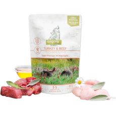 ISEGRIM dog Junior Isegrim Roots, Turkey & Beef, Morka a hovädzie mäso, kapsička