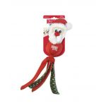 Hračka Kong Dog Holiday Wubba Santa, polyester, L