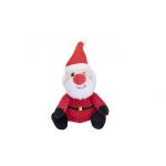PLYŠOVÁ HRAČKA PRE PSOV SQUEAKIES Santa Claus s pískadlom, 20x13x8cm