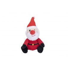PLYŠOVÁ HRAČKA PRE PSOV SQUEAKIES Santa Claus s pískadlom, 20x13x8cm