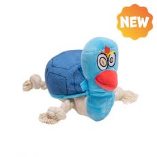 UNIQ PETS PLYŠOVÁ HRAČKA PRE PSOV SQUEAKIES modrá hračka korytnačka s piskadlom 22x14,5x18cm