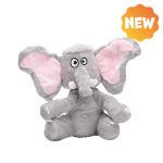 UNIQ PETS PLYŠOVÁ HRAČKA PRE PSOV SQUEAKIES sivý slon s pišťalkou 18x27x11,1cm