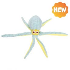 UNIQ PETS PLYŠOVÁ HRAČKA PRE PSOV SQUEAKIES svetlomodrá chobotnica s pišťalkou 10x14x33cm