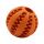 Hračka pre psa dental mint loptička na pamlsky 5cm, oranžová