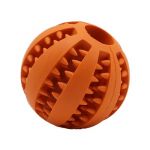 Hračka pre psa dental mint loptička na pamlsky 7cm, oranžová