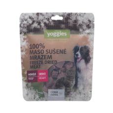 85g Yoggies Mrazom sušené hovädzie srdce (lyofilizované)