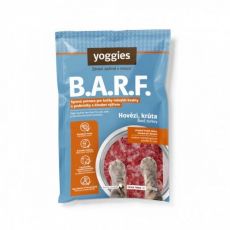 250g Yoggies B.A.R.F. Hovädzie a morčacie komplet pre mačky s brusnicami a konopným olejom s probiotikami