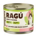 185g Yoggies RAGÚ pre mačky, losos a kačica