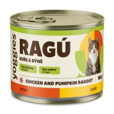 185g Yoggies RAGÚ pre mačky – Kurča a tekvica