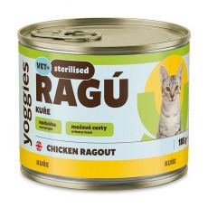 185g Yoggies RAGÚ pre kastrované mačky, kuracie, monoproteín