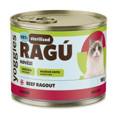 185g Yoggies RAGÚ pre kastrované mačky, hovädzí monoproteín