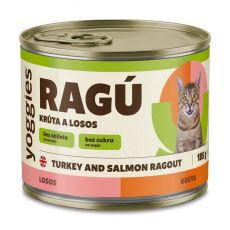 185g Yoggies RAGÚ pre mačky – Morka a losos
