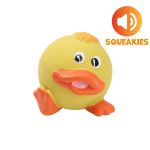 HRAČKA PRE PSOV REGULAR SQUEAKIES latexová loptička v tvare kačky, pískacia, 6 cm,