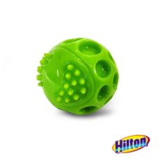 HILTON PÍSKAVÁ LOPTIČKA 6,3 CM, Zelená- HRAČKA PRE PSOV