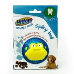 HILTON SMART DOG SPIKY LOPTIČKA 8cm, modrá, HRAČKA PRE PSA