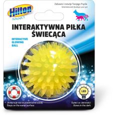 HILTON INTERAKTÍVNA SVIETIACIA LOPTIČKA, Žltá,PRE PSOV/MAČKY