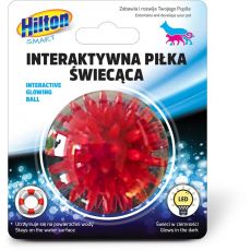 HILTON INTERAKTÍVNA SVIETIACIA LOPTIČKA, Červená, PRE PSOV/MAČKY