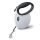 4 m vodítko HILTON SMART DOG TAPE M, navíjacie, čierno-biele, pre psy do 20 kg