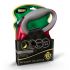 5 m HILTON SMART DOG TAPE L AUTOMATICKÉ VODÍTKO ČERVENO-SIVÉ, PRE PSOV DO 30 KG