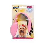 3M HILTON MINI TAPE AUTOMATICKÉ VODÍTKO PRE PSOV DO 8 KG, RUŽOVÉ