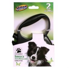 5 m HILTON BASIC 2 AUTOMATICKÉ VODÍTKO, ČIERNE, PRE PSOV DO 20 KG