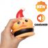 UNIQ PETS vinylová hračka pre psov Squeakies – vianočný burger so zvukom, 9,5 × 12,5 cm